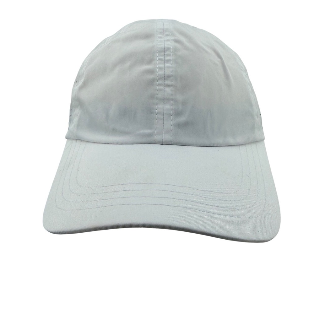YIMHUE White High Ponytail Baseball Cap Criss Cross Back Mesh Ventilated Hat